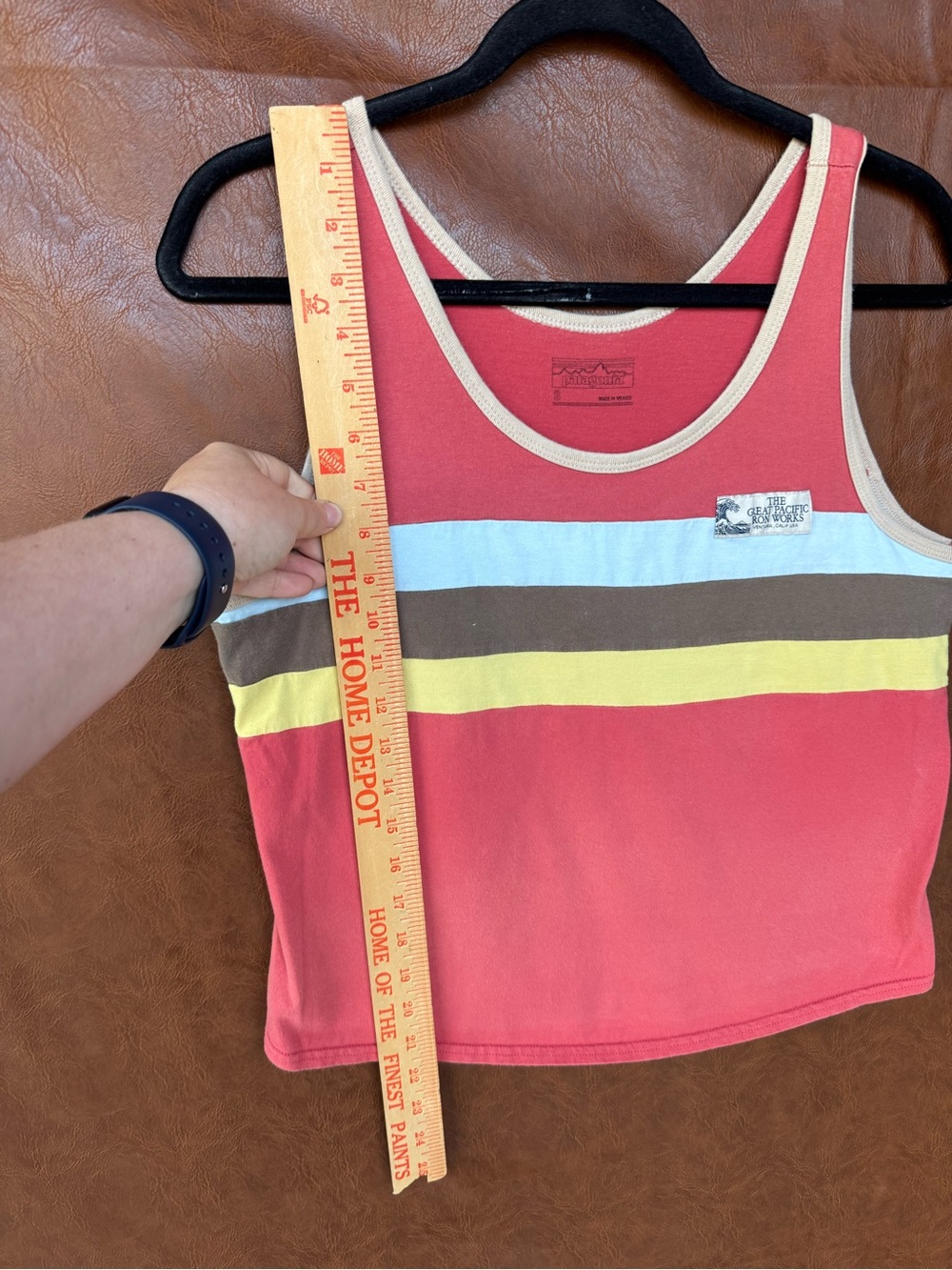Patagonia Great Pacific Iron Works Tank Top Men’s S Cropped Colorblock Surf - Picture 5 of 5